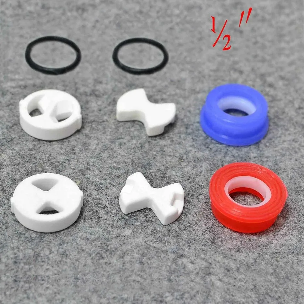 Silicone Tap Washer - 8 шт./компл., керамическая дисковая силиконовая шайба,