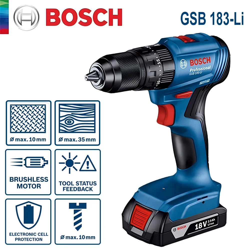 Бесщеточная ударная дрель Bosc – обзор и цена Bosch Drill Gsb 18V